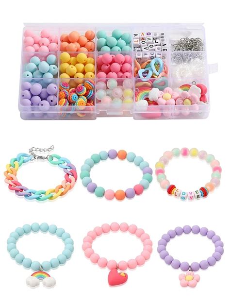 Doos Van Acryl Kralen Voor Armband Maken Kit Macaroon Kleur Kralen