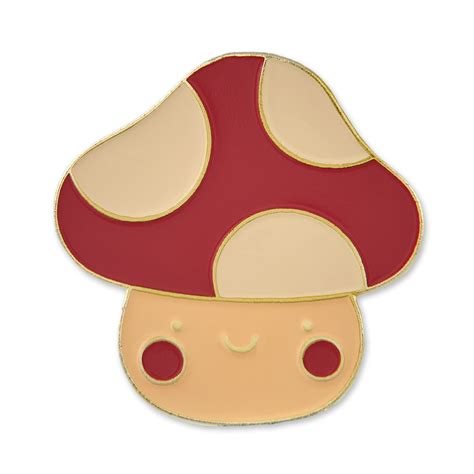 Cute Smile Mushroom Pin Pinmart