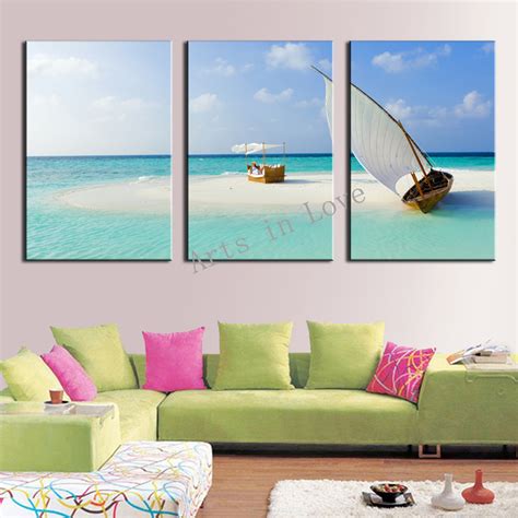 3 Panel Modern Wall Art Home Decoration Frameless Painting Canvas