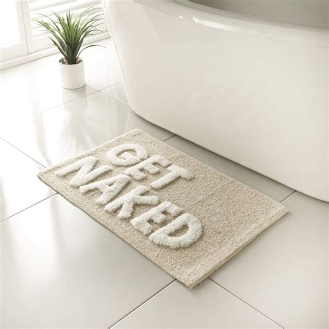 Bathroom Collection Get Naked Bathmat Natural Bathmats B M