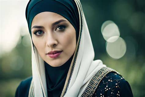 Premium Ai Image A Beautiful Asian Muslim Woman Wearing Hijab