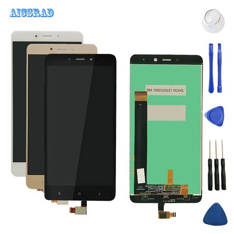 For Xiaomi Redmi Note 4 MediaTek LCD Display Complete Touch Screen ...