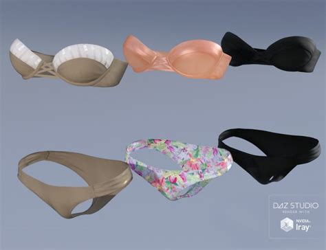 Bandeau Bikini For Genesis 3 Female S 3d Models For Daz Studio And Poser