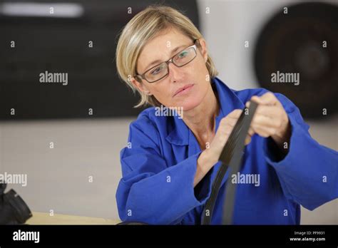 Female Car Mechanic In Auto Repair Service Stock Photo Alamy