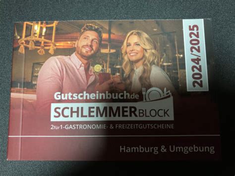 Schlemmerblock 2024 2025 Hamburg Und Umgebung Gutscheinbuch EBay