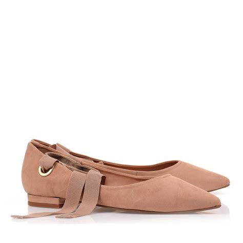 Sapatilha Nobuck Nude UZA Shoes Sapatos Femininos