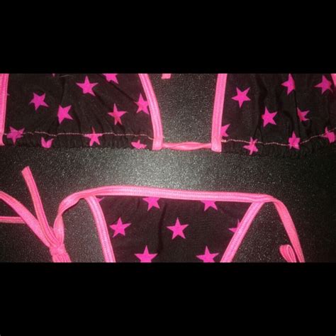 Swim Stripper Bikini Set Raverclub Festival Neon Star Blackpink