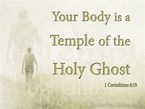 1 Corinthians 6 19 Your Body Is A Sanctury Of The Holy Spirit Beige