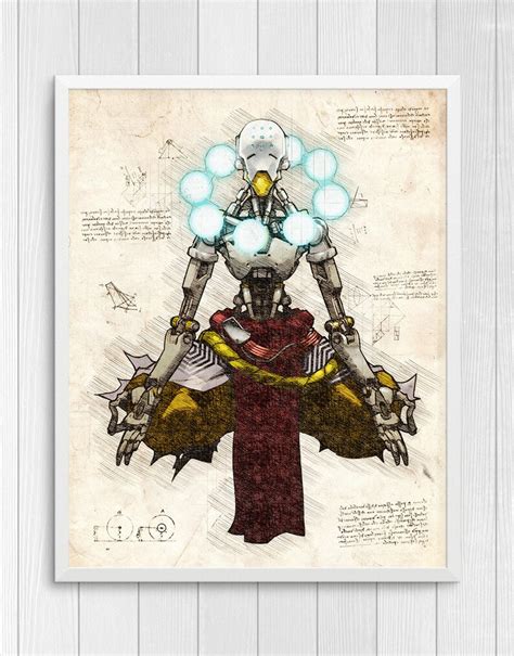 Overwatch Poster Zenyatta Poster Overwatch Print Zenyatta Etsy