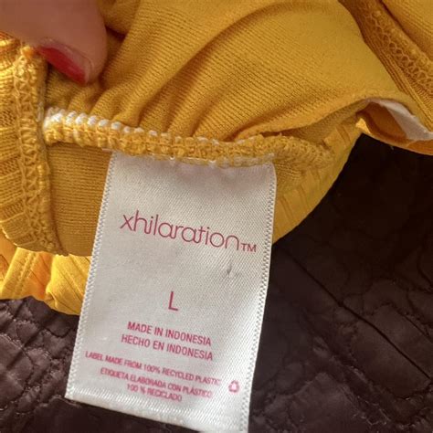 Yellow Xhilaration Bikini Top Sz Large Would Be Depop