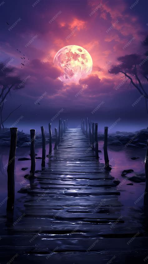 Цифровое искусство лунные обои | Бесплатно Фото