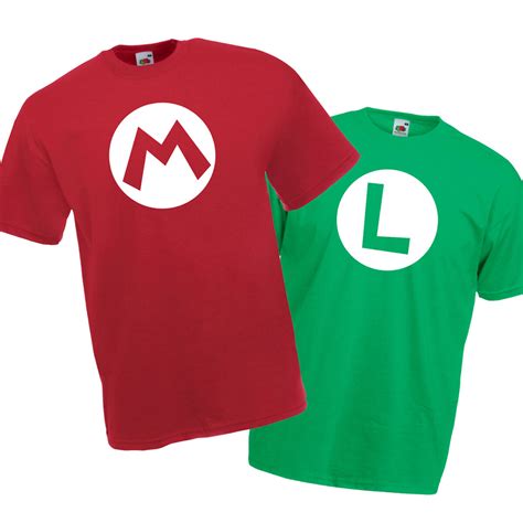 MARIO And LUIGI T Shirt Gaming Nintendo New Mario Brothers EBay