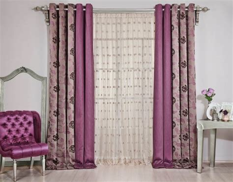 Draperii In Doua Culori Cu Model Floral Idei Design Interior
