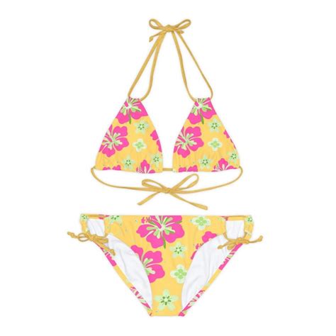 Hibiscus Bikini Set Etsy