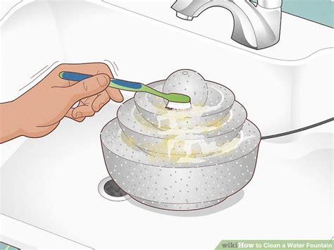 how to clean a water fountain