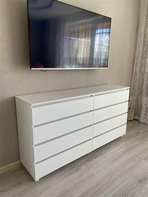 Комод без ручек 8 ящиков, 160x40x83 см, 8 ящ. - купить по выгодной цене ...