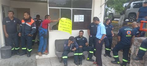 Trabajadores De Protección Civil Pararon Labores En Todo El Estado