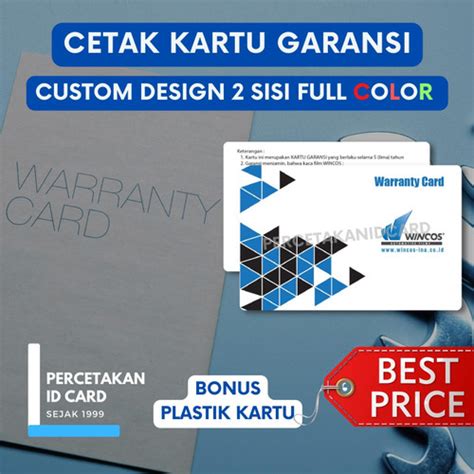 jual cetak kartu garansi cetak kartu loyalty kartu pelanggan