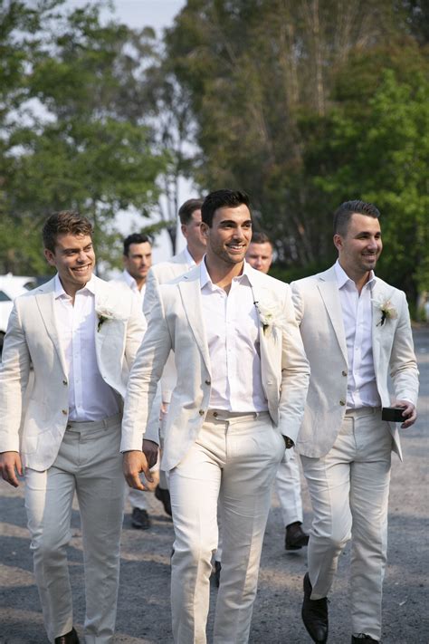 Groomsmen Attire Beach Wedding Linen Wedding Suit Beach Groom Summer