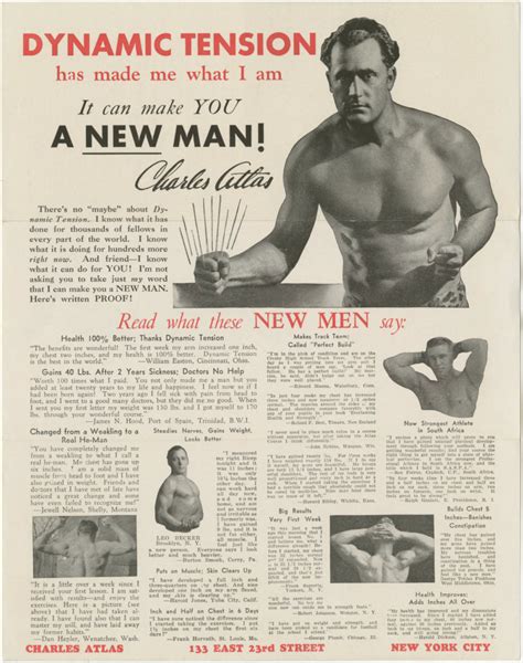 Charles Atlas Training Advertisement Continued The Index