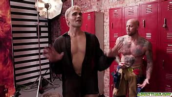 Trent Marx Mischievously Gets Each Firefighter Alone Until They All Caught Him And They Fuck His