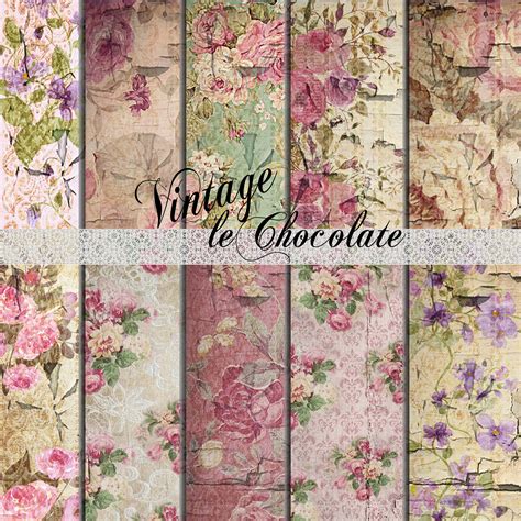 vintage scrapbook paper digital  louise chao blog