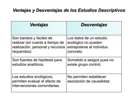 Tema Estudios Descriptivos Ppt