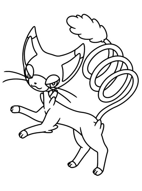 Glameow Coloring Pages - Free Printable Coloring Pages for Kids