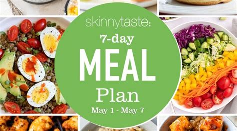 7 Day Healthy Meal Plan May 1 7 Nature S Gateway