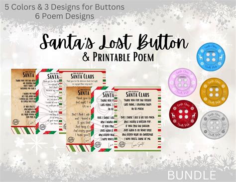 Santas Lost Button Poem Free Printable - prntbl.concejomunicipaldechinu