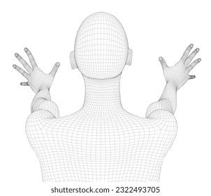 2 Hundred Woman Body Wireframe Beautiful Naked Royalty Free Images Stock Photos Pictures