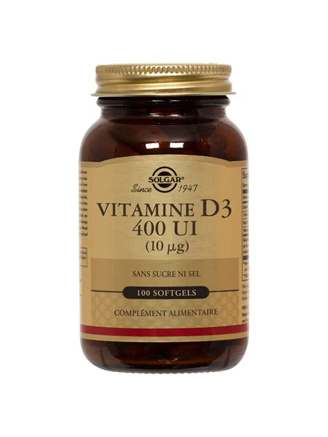 Solgar Vitamin D3 100 Softgels