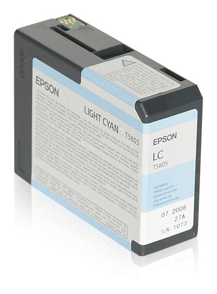 Singlepack Light Cyan T580500 Tintenpatronen Tinte Papier