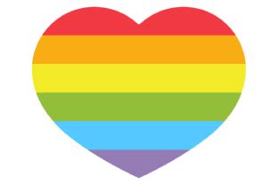 Gay Love Symbol Rainbow Flag Heart Icon Graphic By Microvectorone Creative Fabrica