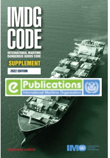 Buy A Imok El Imdg Code Supplement Edition E Reader Online In