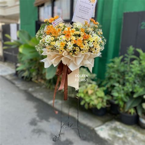 Jual Dqueen Florist Standing Flowers Karangan Bunga Ucapan Dukacita