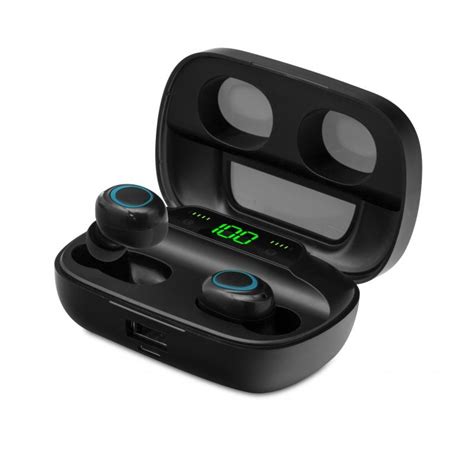 Unotec Twin Auriculares Bluetooth Con Powerbank Negro Pccomponentes