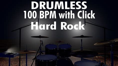 Drumless Backing Track Hard Rock Easy Beginners Welcome 100 Bpm With Click Youtube