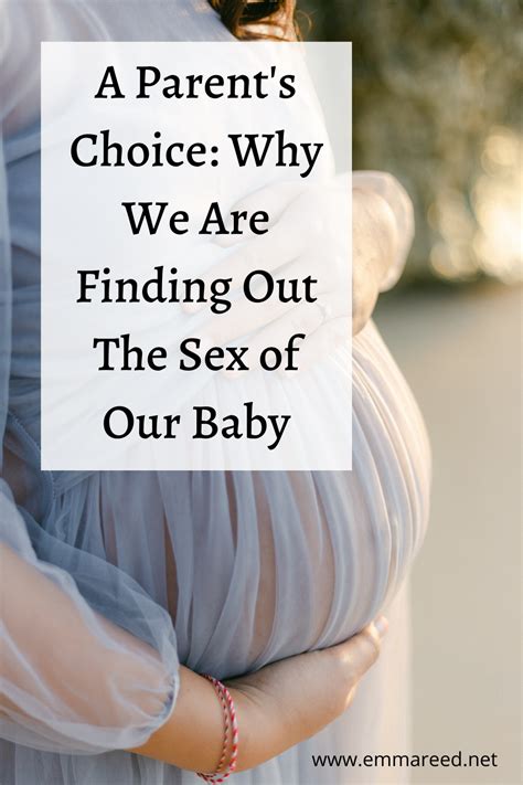 A Parent S Choice Why We Are Finding Out The Sex Of Our Baby Emma Reed