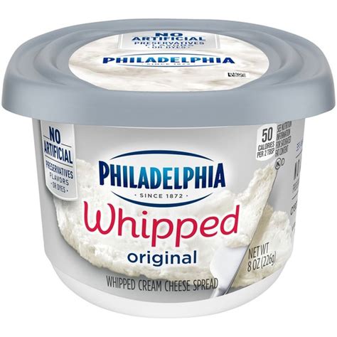 Philadelphia Plain Whipped Cream Cheese 8 Oz From Food Lion Instacart