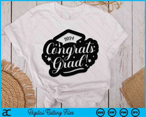 Congrats Grad 2024 Svg Png Files Creativeusarts
