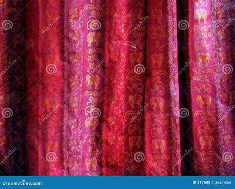 Indian Fabric Stock Photo Image Of Restoring Elephant 317608