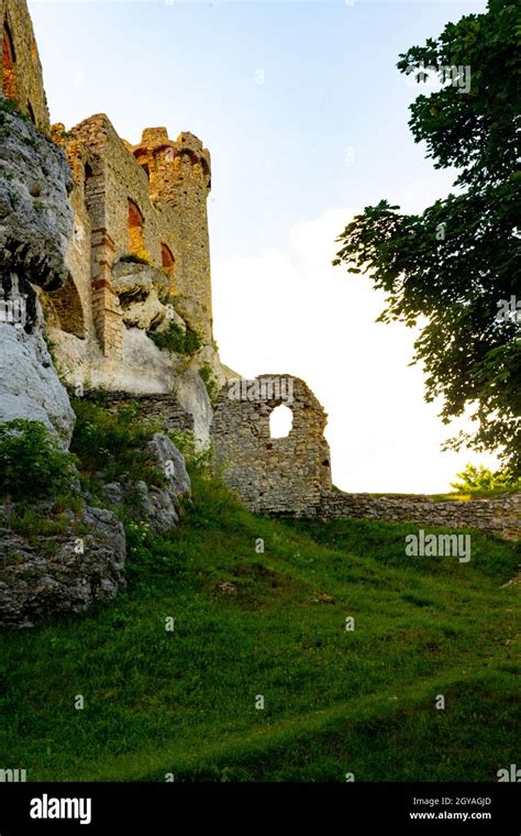 Old Castle Ruins Of Ogrodzieniec Stock Photo Alamy