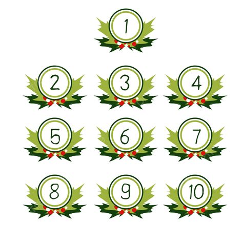 christmas christmas numbers christmas digital serial number png