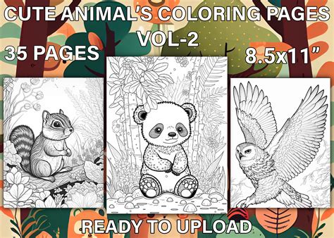 cute animal pictures to color 1