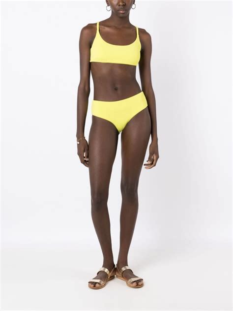 Lenny Niemeyer Ribbed Square Neck Bikini Top Farfetch