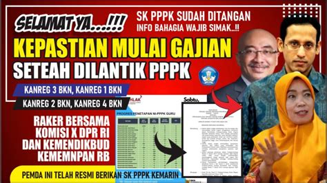 Selamat Pemda Pastikan Cair Gaji Pertama Asn Pppk Kenaikan Kgb