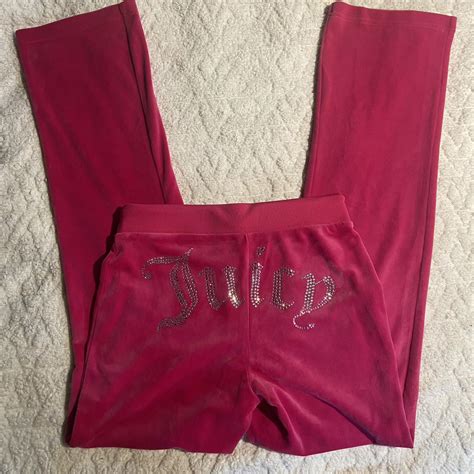 Juicy Couture Hot Pink Velour Tracksuit Bottoms With Depop