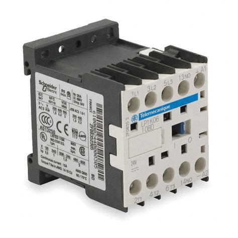 Schneider Electric 24v Dc Miniature Iec Magnetic Contactor No Of