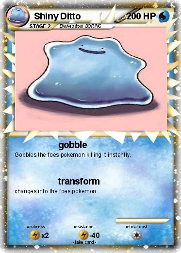 Pokémon Shiny Ditto 15 15 - gobble - My Pokemon Card